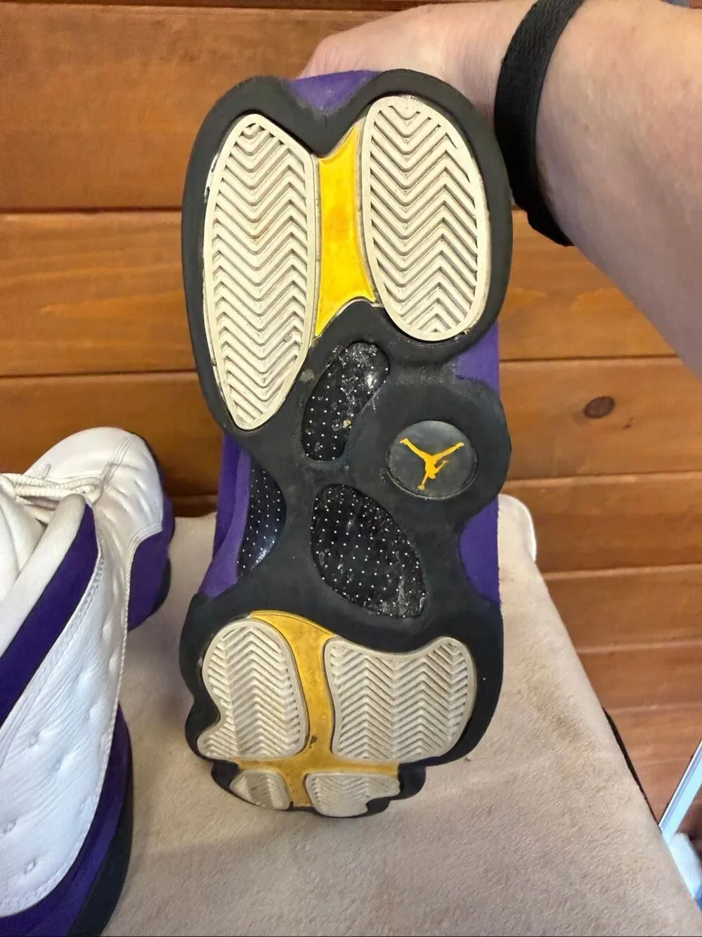 Nike Air Jordan 13 Retro 'Lakers' Sz 10.5 (414571-105)